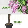 thumbnail image 4 of Resenkos Set of 2 Artificial Wisteria Trees with Adjustable Branches - Purple/Green, 4 of 8