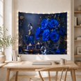 thumbnail image 5 of Sophisticated Still Life With Arrangement Bouquet Royal, Mystical Fantasy for Space Lovers, Wall Decor, Valentine's Day Gift, Tapestry Wall Hanging for Dorm and Living Room, 5 of 7