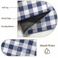 thumbnail image 5 of Vintage Navy Area Rugs 5x7 ft Blue Buffalo Checked Plaid Washable Rug Non Slip Indoor Carpet Absorbent Floor Mat for Living Room Bedroom Dining Room, 5 of 9
