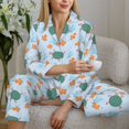thumbnail image 6 of Sikiie Turtles And Goldfish Women's Long-Sleeve Shirt and Full-Length Bottom Pajama Set (s-xxl)-X-Large, 6 of 7