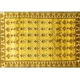 thumbnail image 1 of Ahgly Company Machine Washable Indoor Rectangle Persian Yellow Traditional Area Rugs, 8' x 12', 1 of 4