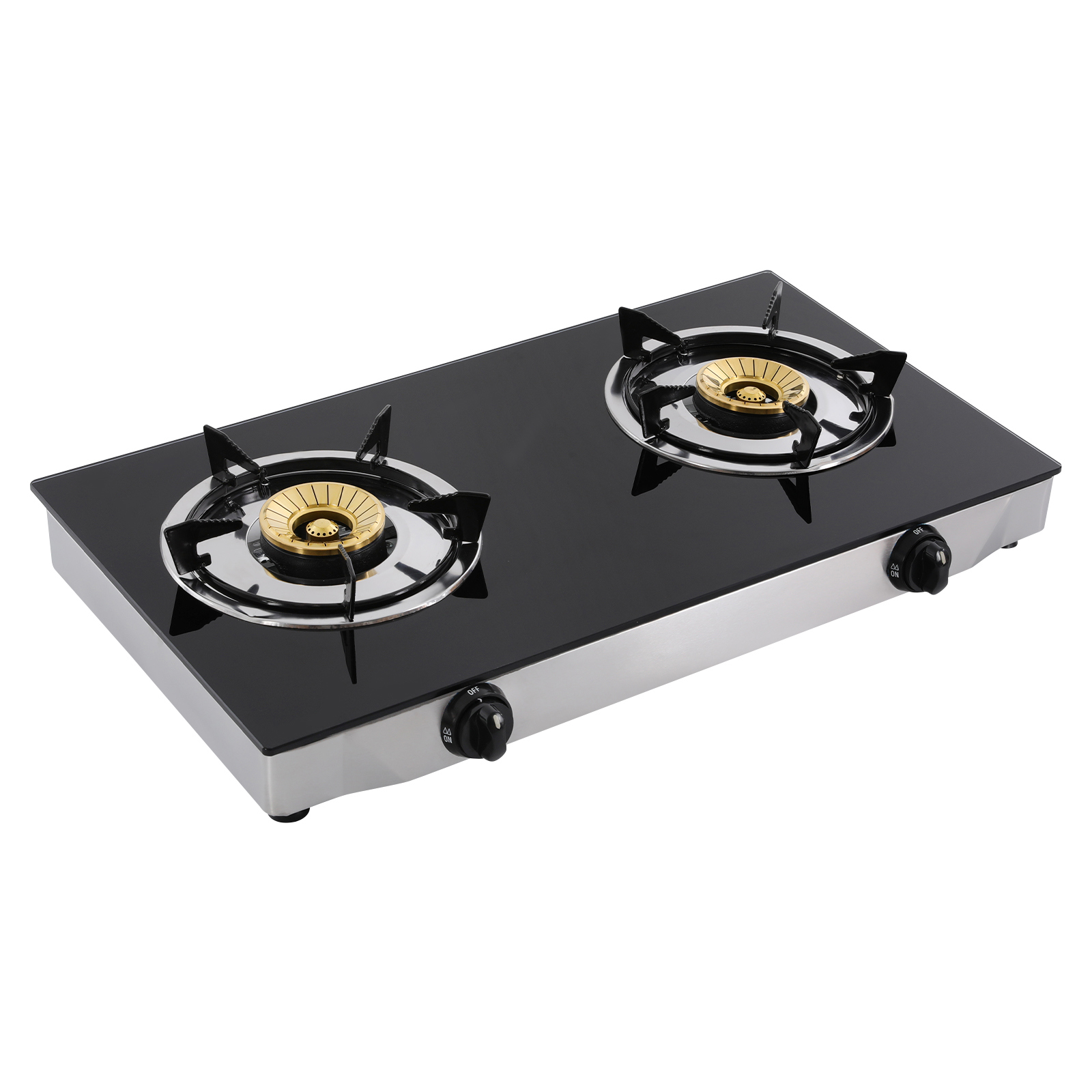 2 Burners Portable Propane Gas Stove Auto Ignition Camping Cooktop 11995 BTU Propane Burner LPG for RVs, Apartments, Indoor Outdoor Cooking