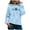 Sky Blue, variant on Halloween Sweatshirts for Women Fall Comfy Hooded Long Sleeve Bell One Shoulder Hoody Heart Print Leisure Cotton Hoodie Hoodies(Coffee,XL)
