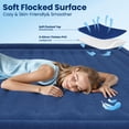 thumbnail image 4 of Twin XL Air Mattress with Built in Pump, Upgraded 80" Length, 18" Raised Twin Blow Up Mattress, Multi-Layer Leakproof & Support 500 lbs, 2-Min Fast Inflation Air Bed for Home Camping Guests, 4 of 8