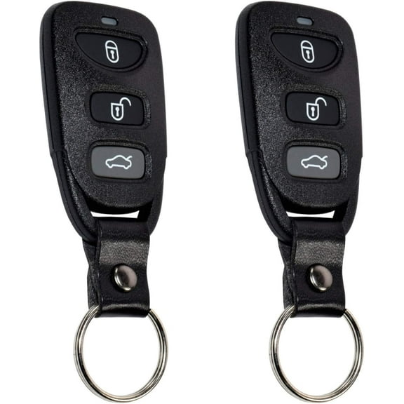 HQRP 2-Pack Remote Key Fob Shell Case Keyless Entry W/ 4 Buttons for Hyundai Sonata 2007 2008 2009
