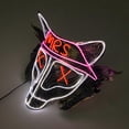 thumbnail image 4 of Party Mask Mr & Mrs Wolf Light up Mask Half Face Mask Costume Mask for Halloween, 4 of 10