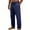 Navy, variant on Men's 100 Percent Linen Drawstring Pants Casual Relaxed Fit Breathable Lightweight Summer Trousers with Pockets All Season Wear