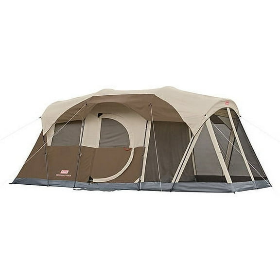 Coleman 6-Person Weathermaster Cabin Camping Tent with Screen Room