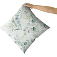 thumbnail image 7 of Spring Sage Green Leaf Pillow Covers 18x18 inch Set of 2 Eucalyptus Floral Watercolor Pillow Cases Modern Throw Pillows Cover Decor Gifts for Bed Couch Sofa Living Room, 7 of 7