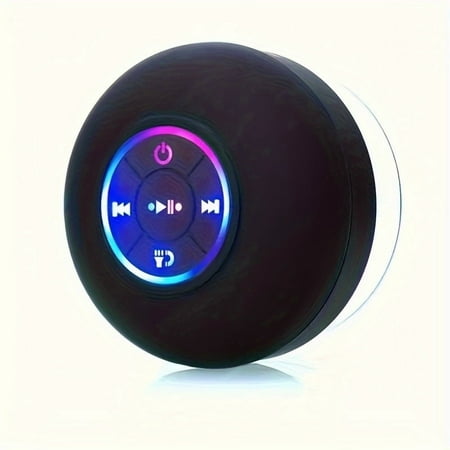 RGB Bluetooth Shower Speaker - Voice Control, Hands-Free Calling, 30W Loud Sound, IPX7 Waterproof, Powerful Suction Cup - Portable for Travel/Outdoors - Gift for Christmas/Thanksgiving