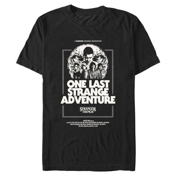 Netflix Men's Stranger Things One Last Adventure Poster T Shirt