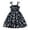 Blue, variant on Dresses for Girl , Girl Easter Dress Size 8,Floral Print Smocked Sun Dress For Girls With Bow Tie And Ruffled For Party Beach Occasions