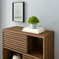 thumbnail image 6 of Modway Render Three-Tier Display Storage Cabinet Stand in Walnut, 6 of 7