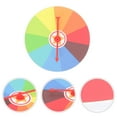 thumbnail image 2 of KAKOWELY Prize Wheel for Playing in Plastic Multi Color 12.5x12.5 Inches Lightweight Portable Practical Tool,7.48"X7.48"X0.39", 2 of 5