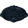 thumbnail image 3 of Ekena Millwork 17 3/8"OD x 1 3/4"P Hamilton Ceiling Medallion (Fits Canopies up to 3 3/4"), Hand-Painted Midnight Dream, 3 of 6