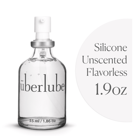 Uberlube Silicone Lube - 55ml Bottle Unscented Silicone Lubricant Personal Lubrication - Latex Safe Sex Lube Liquid for Couples Women & Men - Flavorless, Vaginal & Anal Lube - 1.9 Fl Oz