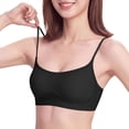 thumbnail image 7 of Zpanxa Wireless Bras for Women Push-up Breathable Thin Strap Seamless Bras Black 32AB, 7 of 7