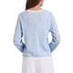 thumbnail image 3 of Suéteres de cárdigan elegantes para mujeres INSPIRE CHIC, de manga larga, tejido acanalado, primavera y otoño, 2XL, azul claro, 3 of 4