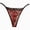 Red, variant on Lace Thongs for Women with Rhinestone Strap,Sexy Underwear,Seamless ,Breathable Panties (Grey, One Size)