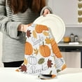 thumbnail image 6 of GZHJMY Autumn Pumpkin Leaf Thanksgiving Day Kitchen Towels Dish Bar Tea Towel Dishcloths 1 Pack Super Absorbent Soft 18 x 28 inches, 6 of 7