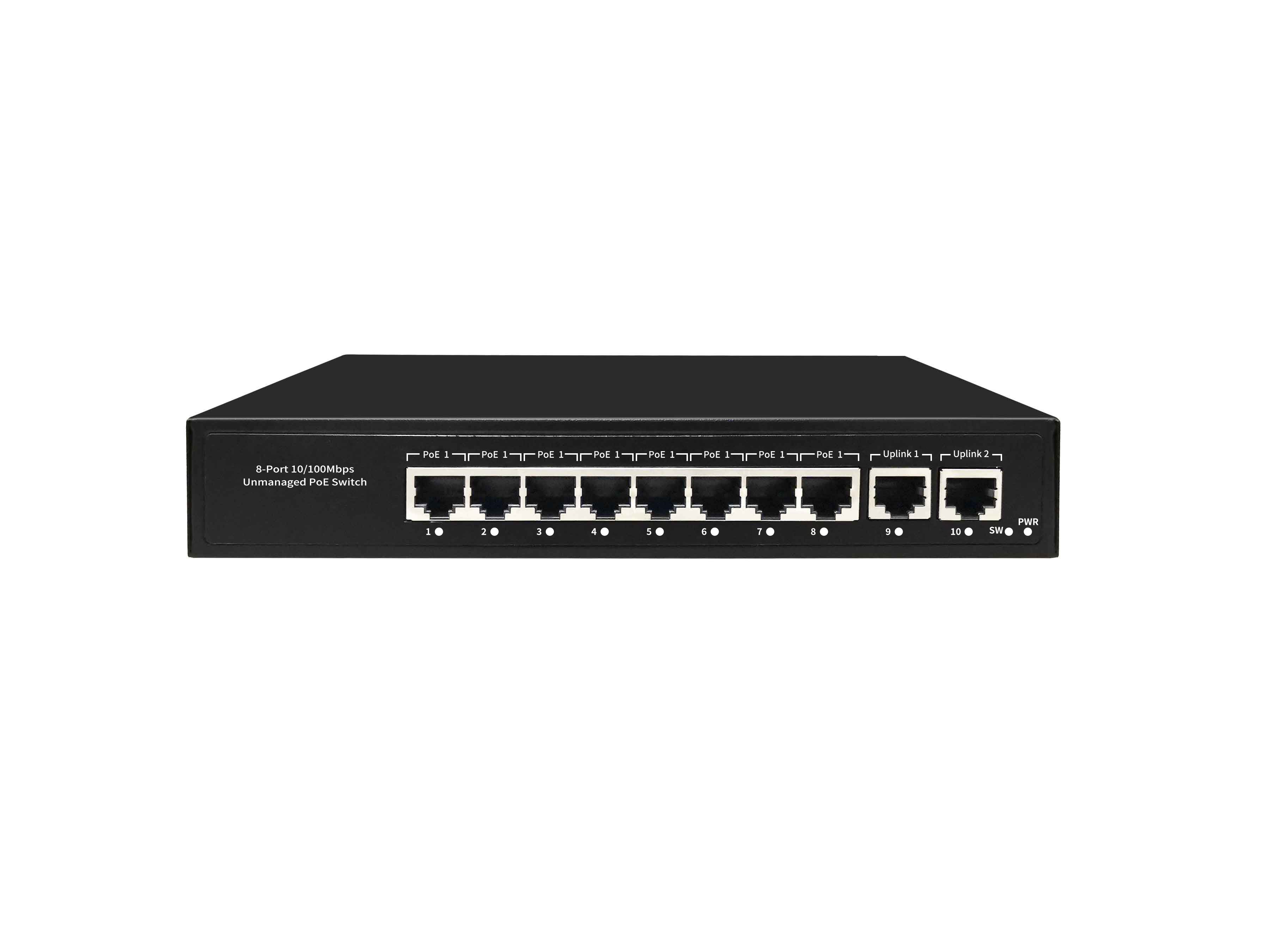 TEROW ROW08 11 Port PoE Switch Gigabit Ethernet Switch  with Port PoE(30W Each) Uplink SFP Slots Unmanaged Ethernet Splitter with  IEEE 802.3af at 価格比較