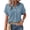 Blue, variant on Gauze Shirts for Women Flowy Button Down Shirts Crinkle Gauze Tops Roll Sleeve Linen Blouses Button Down Shirts Womens Linen Shirt Gauze Blouse Pullover Shirts Cotton Blouses Green S