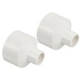 thumbnail image 1 of Uxcell Polyvinyl Chloride Reducer Pipe Fitting 1.97 inch x 0.79 inch 2 Pack Straight Coupling Adapter Connector White, 1 of 5