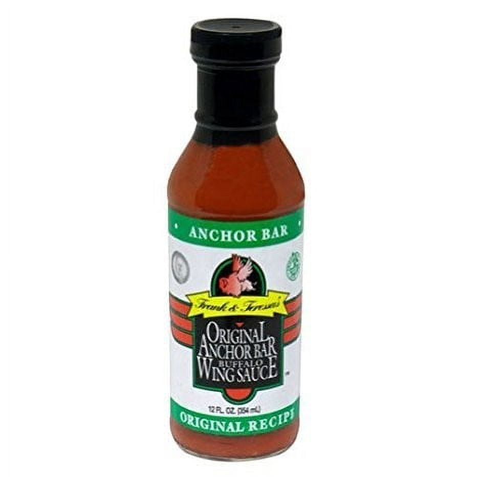 Frank & Teressa's Medium Recipe Buffalo Wing Sauce, 12 fl oz, (Pack of 6)