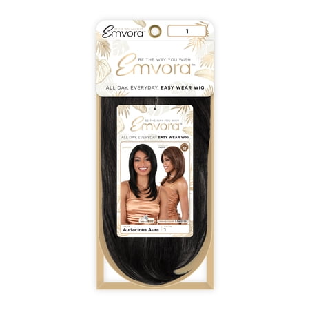 Emvora Audacious Aura Synthetic Long Straight Wig for Women 18 Inch Color 1