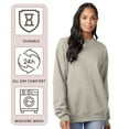 thumbnail image 6 of Hanes Unisex Ultimate Cotton Crewneck Sweatshirt 90/10 Cotton/Polyester Fleece Cozy Comfort Sweater (Mauve+Maroon 2PCS, S), 6 of 7