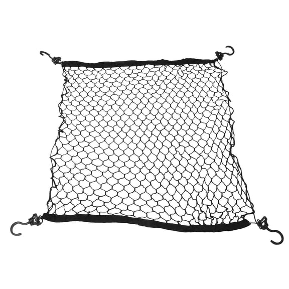 HONMEET Black Elastic Cargo Net for Outdoor Cart, Camping Trolley, Mesh Storage Organizer, and Stretchy, 1 Piece
