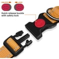 thumbnail image 3 of Reflective Dog Collar with Safety Locking Buckle, Adjustable Nylon Pet Collars for Medium Dogs Female Male, Tan, M, 3 of 5