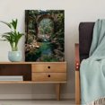 thumbnail image 5 of Nine Arches Bridge Sri Lanka Window View Canvas Print, Modern Window Style Scenic Art Ready To Hang, 5 of 8