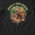 thumbnail image 3 of Disney Pixar Hoppers Mabel And King George Forest Circle Men's T Shirt (Black, S-3XL), 3 of 4