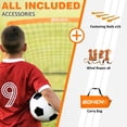 thumbnail image 5 of BOHEN 9x5 ft Portable Kids Soccer Goal for Backyard Large Practice Soccer Net with Carry Bag, 5 of 9