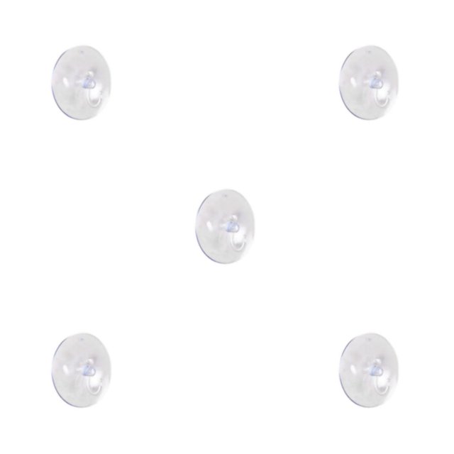 Ounissouiy 50 Uds. Gancho de ventosa de plástico transparente para baño toallero impermeable cabeza de hongo ventosa de vidrio 4cm Type2 NO2