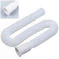 TUMALL Flexible Bathroom Waste Pipe Rustproof White Pipe 32mm Diameter