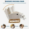 thumbnail image 4 of Huisuilinss Rocking Chair Nursery with Foot Rest,Nursery Rocking Chairs, Teddy Nursing Glider Rocker Chair,Modern Rocking Armchair with High Back for Nursery, Living Room, Bedroom\, 4 of 8