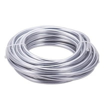 3 Gauge(6mm) Silver Aluminum Wire 23 Feet Bendable Metal Sculpting Wire for Bonsai Trees Floral Making Home Decors and Other Arts Crafts Making diy