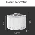 thumbnail image 2 of GJX Humidifier,500ml Water Tank Humidifiers for Bedroom,Ultrasonic Quiet Mist Air Humidifier,Black, 2 of 8
