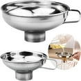 thumbnail image 2 of Canning Funnel  Kitchen Stainless Steel Funnel  Mason Jar Funnel Canning Wide Mouth Canning Funnel for Wide and Regular Jars Canning  Transfer Dry and Wet Ingredient, 2 of 6