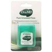 OraMD Pure Unwaxed, Unscented Dental Floss-Chemical-Free, Shred Resistant (1)