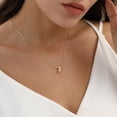 thumbnail image 3 of Bubble Initial Necklaces Dainty Gold Letter Necklace 14K Gold Plated Cute Name Choker Necklaces for Women Trendy Gold Personalized Jewelry Gift for Women, 3 of 6
