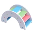 thumbnail image 2 of Greeniant Juguetes de hámster, puente de de arcoíris, juguete de actividad para hacer ejercicio, suministros de cama para dormir para mascotas, Juguetes de animales pequeños Greeniant PT003738-00B, 2 of 6