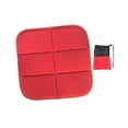 thumbnail image 4 of Cojín de asiento plegable multiusos para acampar, para jardín, senderismo y patio Borde rojo, 4 of 8