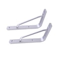 thumbnail image 3 of 2 PCS Heavy Duty Shelf Brackets Thickened Silver Shelf Support Bracket Aluminium Alloy Practical Durable Support Frame for Home (10inch), 3 of 8