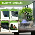 thumbnail image 2 of MOCHAG Indoor Relaxation Rockery Fountain Waterfall, Small Artificial Water Fountain Decor Tabletop Fountain with Humidifier & Bonsai, Zen Meditation Waterfall Feature for Home Off, 2 of 7
