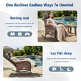 thumbnail image 5 of Gymojoy 2pcs Wicker Outdoor Lounge Chair Patio Zero Gravity Rocking Recliner Chair with Adjustable Backrest & Footrest for Pool Deck, 5 of 9