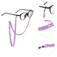 thumbnail image 3 of Unique Bargains 1 Pc Eyeglass Chain Glasses Chain Dopamine Color Pattern 70cm L Purple, 3 of 5