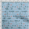 thumbnail image 3 of Soimoi Bird Printed, Cotton Fleece Fabric By The Yard- Sewing DIY Stretch Fabric 56 Inches Wide WarmFabric For Hats, Coats, Gloves, Blankets-Blue, 3 of 5